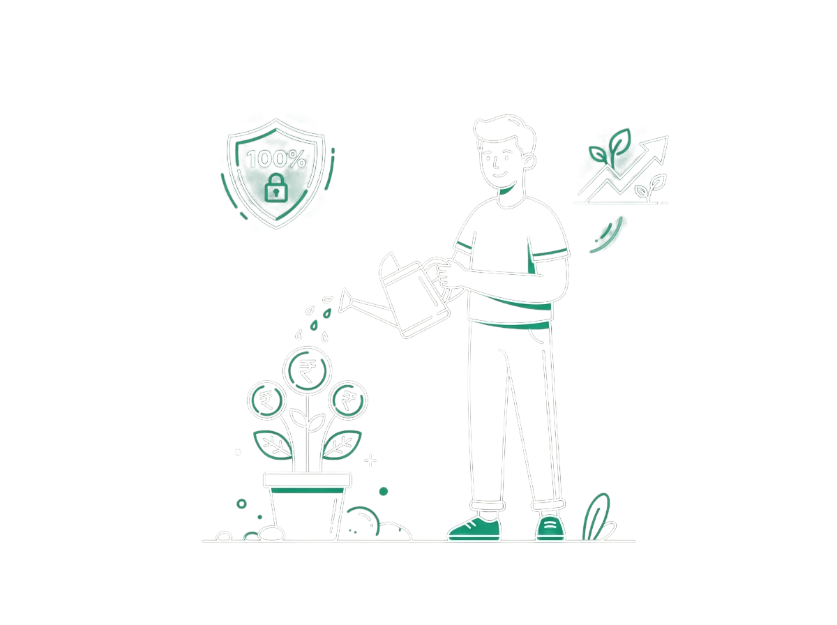 Disciplined financial growth illustration